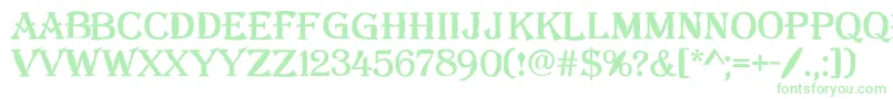 AAlgeriusblwregular Font – Green Fonts on White Background