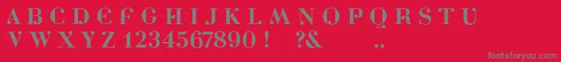 Dottydotbg Font – Gray Fonts on Red Background