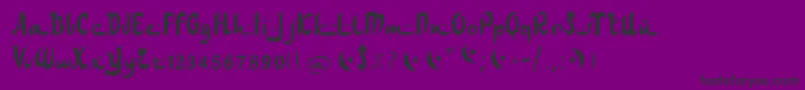 Arabdances Font – Black Fonts on Purple Background