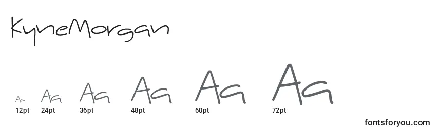 KyneMorgan Font Sizes