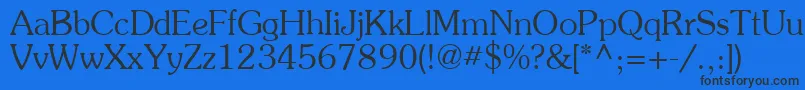 Шрифт Agpresr – чёрные шрифты на синем фоне