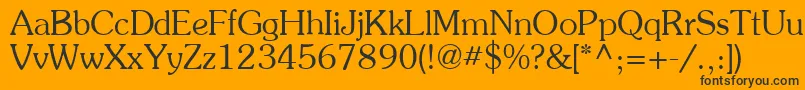 Agpresr Font – Black Fonts on Orange Background