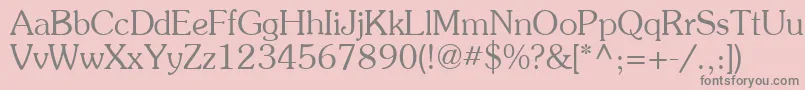 フォントAgpresr – ピンクの背景に灰色の文字