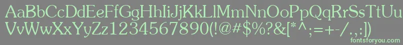 More about Agpresr Font Agpresr Font – Green Fonts on Gray Background