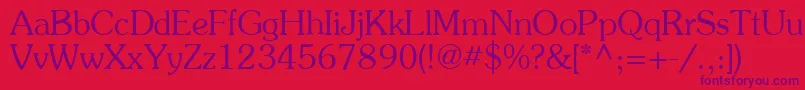 Agpresr Font – Purple Fonts on Red Background