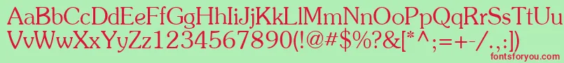 Agpresr Font – Red Fonts on Green Background