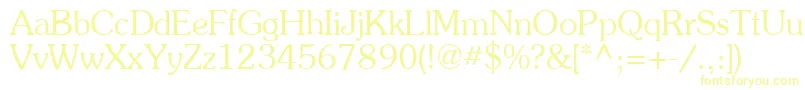 Agpresr-Schriftart – Gelbe Schriften