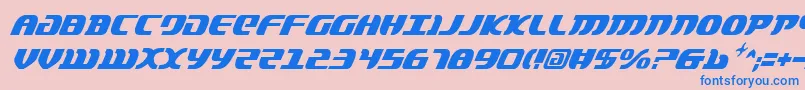 LordOfTheSithCondItalic Font – Blue Fonts on Pink Background