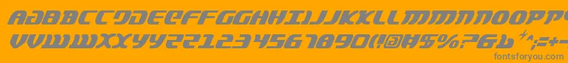 LordOfTheSithCondItalic Font – Gray Fonts on Orange Background