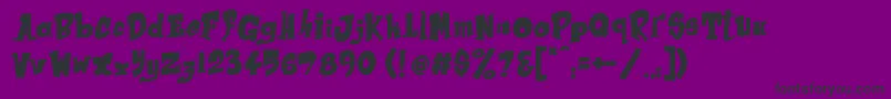 ReturnOfTheFlash Font – Black Fonts on Purple Background