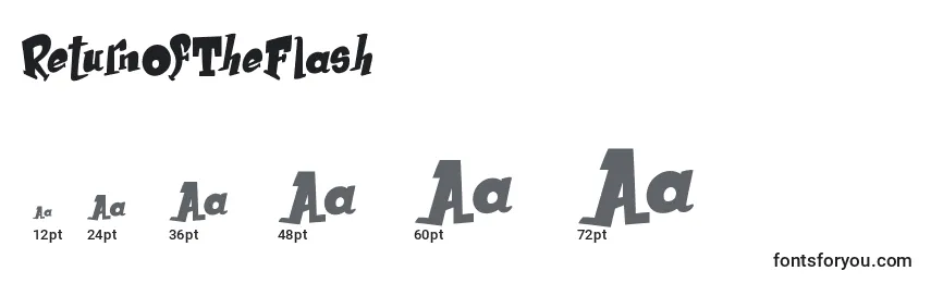 ReturnOfTheFlash Font Sizes