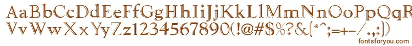 LibreRegular Font – Brown Fonts on White Background