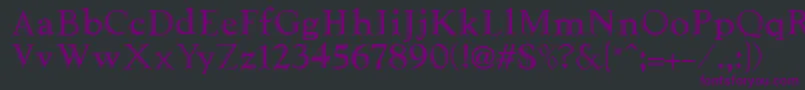 LibreRegular Font – Purple Fonts on Black Background