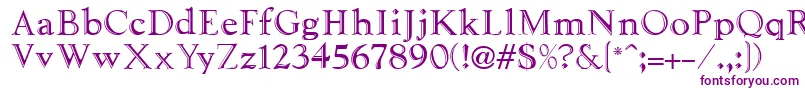 LibreRegular Font – Purple Fonts on White Background