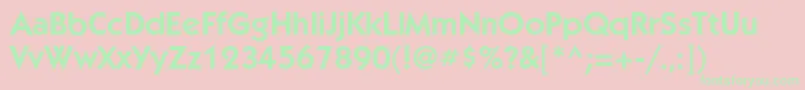 KabelbookcBold Font – Green Fonts on Pink Background