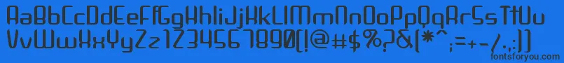 Arbeka Font – Black Fonts on Blue Background