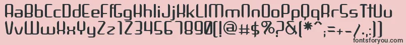 Arbeka Font – Black Fonts on Pink Background