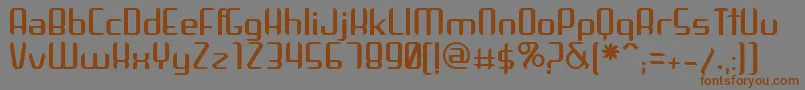 Arbeka Font – Brown Fonts on Gray Background