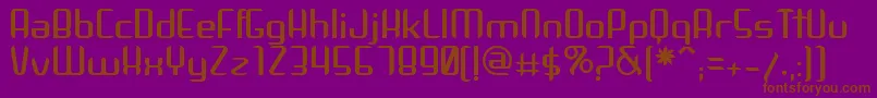 Arbeka Font – Brown Fonts on Purple Background