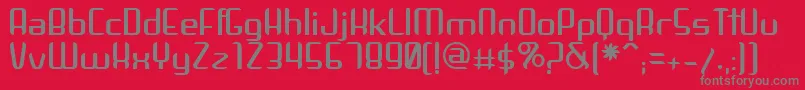 Arbeka Font – Gray Fonts on Red Background