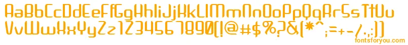 Arbeka Font – Orange Fonts on White Background