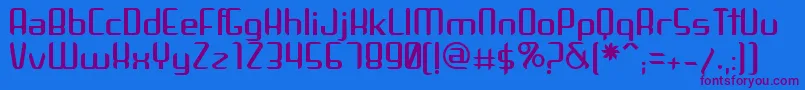 Arbeka Font – Purple Fonts on Blue Background