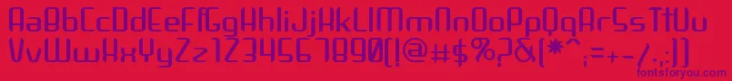 Arbeka Font – Purple Fonts on Red Background