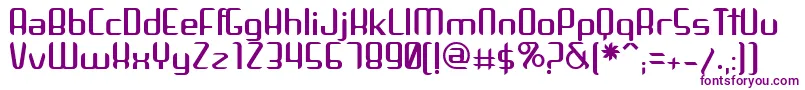 Arbeka Font – Purple Fonts on White Background