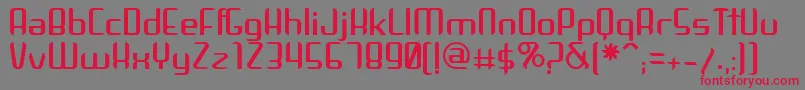 Arbeka Font – Red Fonts on Gray Background