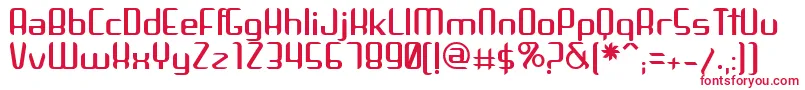 Arbeka Font – Red Fonts on White Background