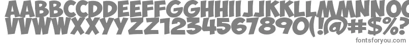 Шрифт ObelixprobCyr – серые шрифты на белом фоне