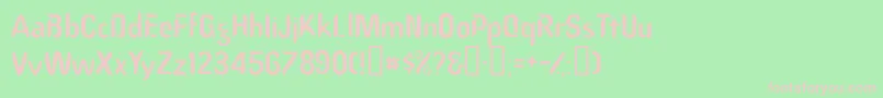 Dancessk Font – Pink Fonts on Green Background