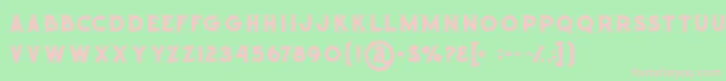 Octopusbold Font – Pink Fonts on Green Background