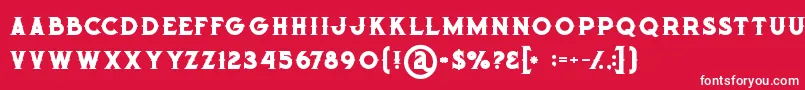 Octopusbold Font – White Fonts on Red Background