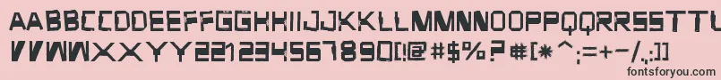 ForgottenJunk Font – Black Fonts on Pink Background