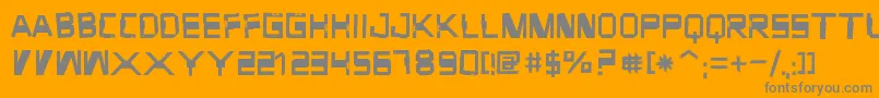 ForgottenJunk Font – Gray Fonts on Orange Background