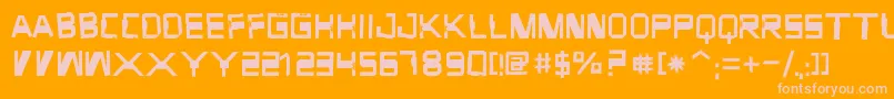 ForgottenJunk Font – Pink Fonts on Orange Background