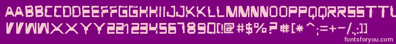 ForgottenJunk Font – Pink Fonts on Purple Background