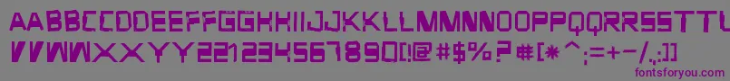 ForgottenJunk Font – Purple Fonts on Gray Background