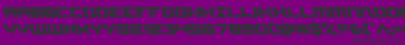 Шрифт Gearheadleft – чёрные шрифты на фиолетовом фоне
