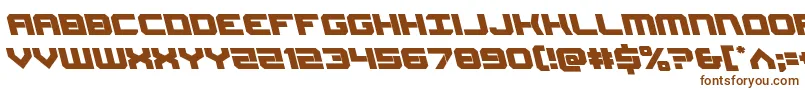 Gearheadleft Font – Brown Fonts on White Background