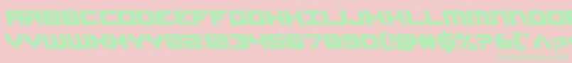 フォントGearheadleft – ピンクの背景に緑の文字
