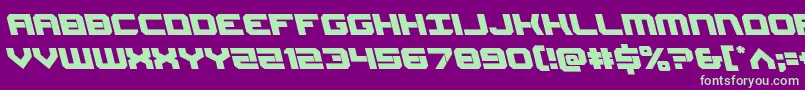 Gearheadleft Font – Green Fonts on Purple Background