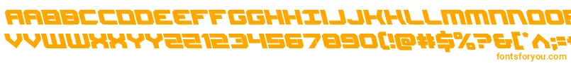 Gearheadleft Font – Orange Fonts on White Background