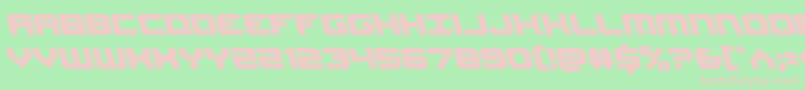 Gearheadleft Font – Pink Fonts on Green Background