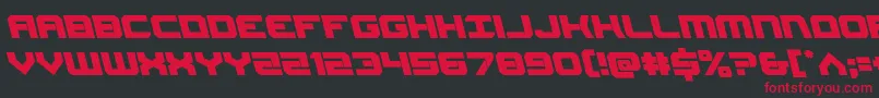 Gearheadleft Font – Red Fonts on Black Background