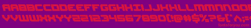 Шрифт Gearheadleft – красные шрифты на фиолетовом фоне