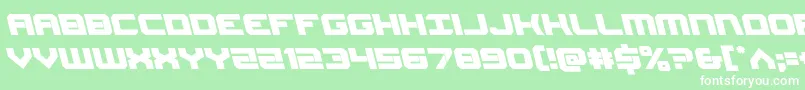 Gearheadleft Font – White Fonts on Green Background