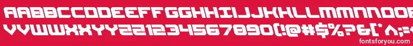 Gearheadleft Font – White Fonts on Red Background