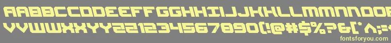 Gearheadleft Font – Yellow Fonts on Gray Background